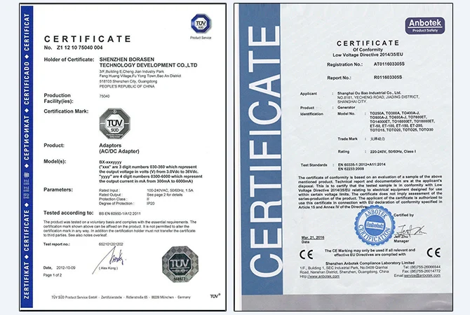 Certification